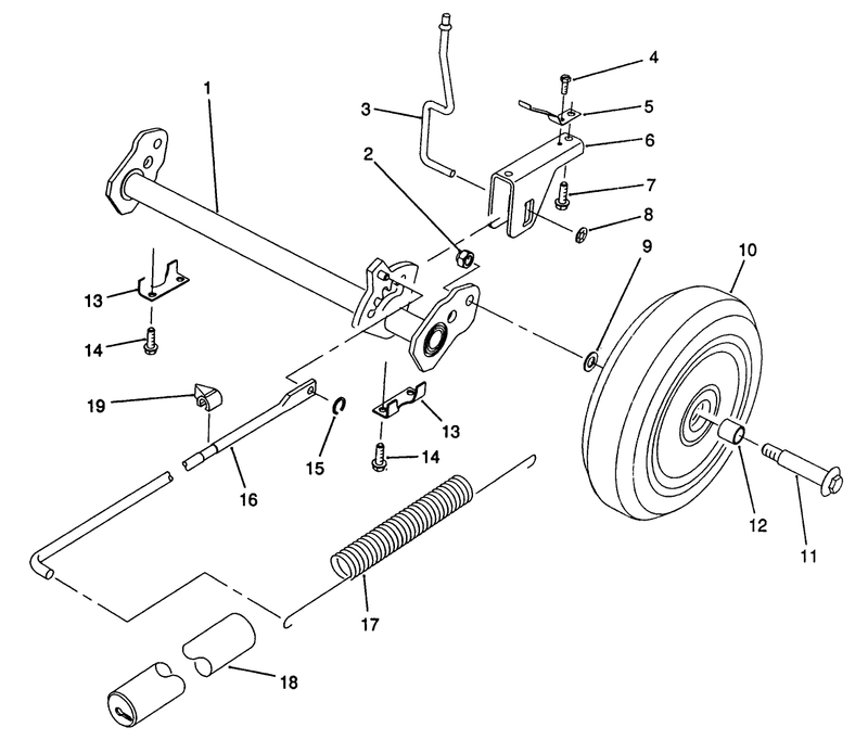 Hp Rear Axle Assembly model No 20910 Only