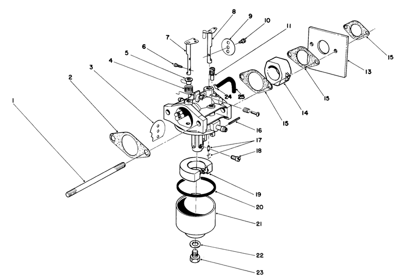 Carburetor Assembly model No 47pl0 6