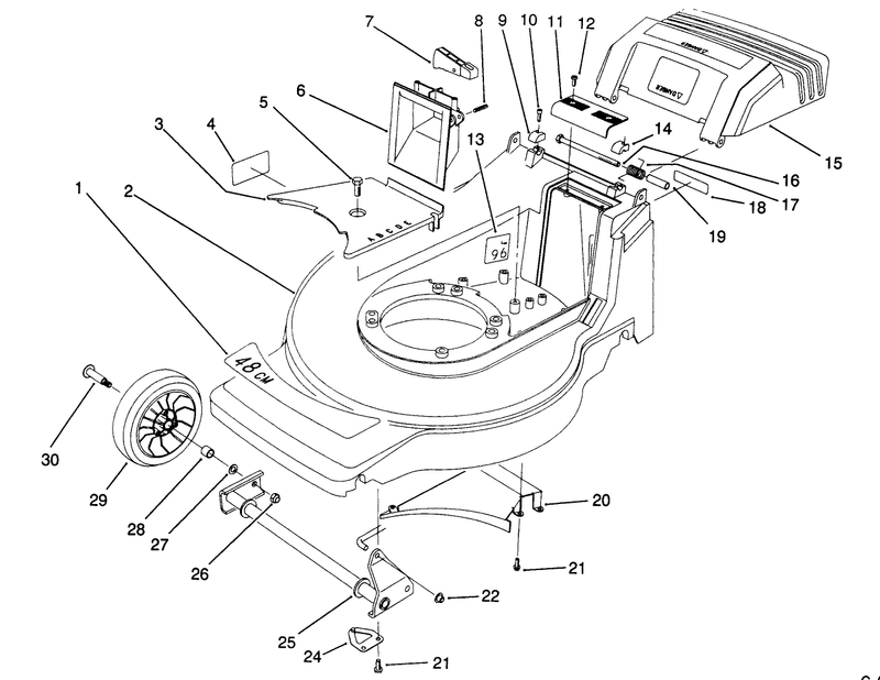 Housing Assembly model No 20911b