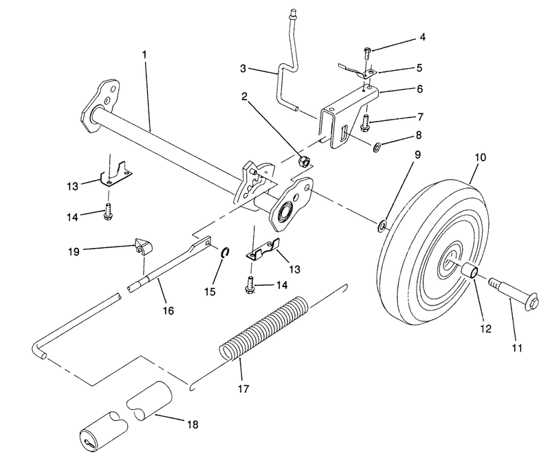 Hp Rear Axle Assembly model No 20911b