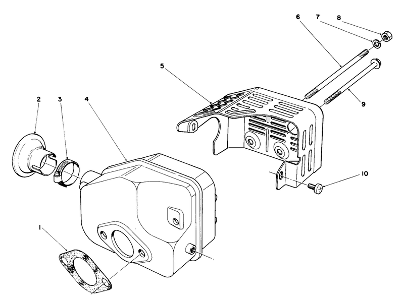 Muffler Assembly model No 47pl0 6