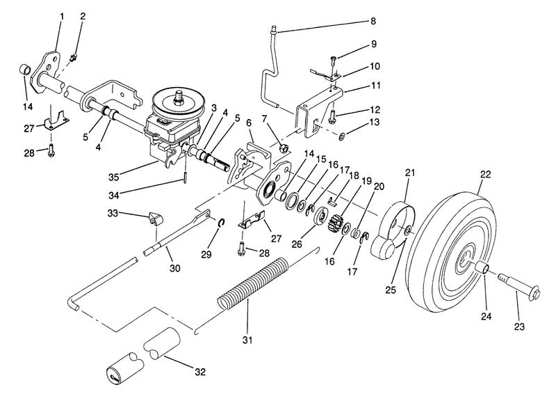 Sp Rear Axle Assembly model No 20916b