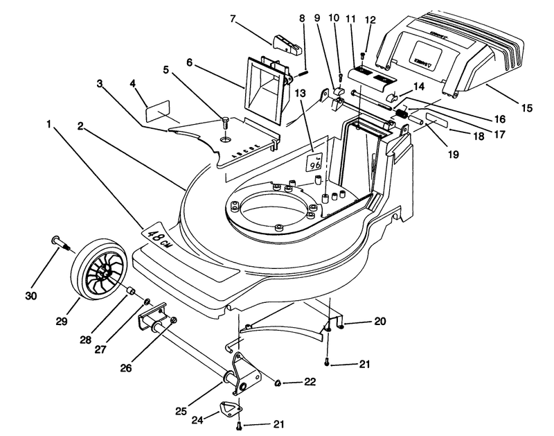 Housing Assembly model No 20911b