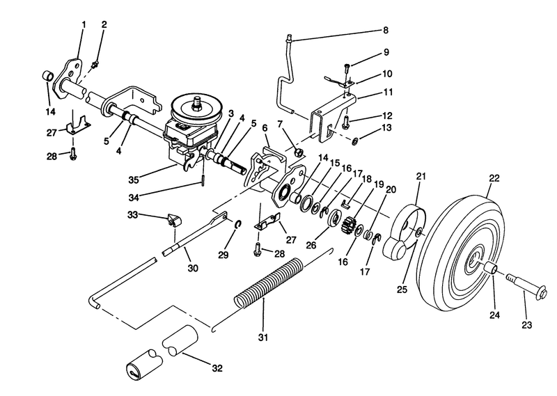 Sp Rear Axle Assembly model No 20916b
