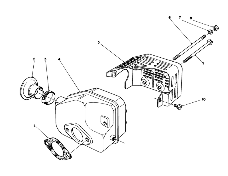 Muffler Assembly model No 47pn2 6