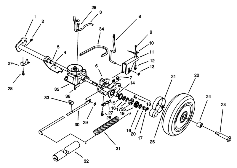 Sp Rear Axle Assembly