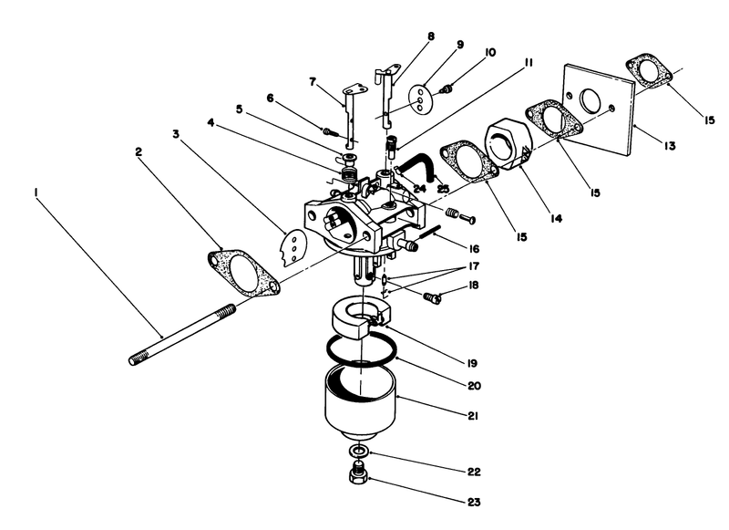 Carburetor Assembly model No 47pn2 6