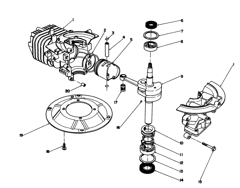 Crank Shaft Assembly model No 47pn2 6