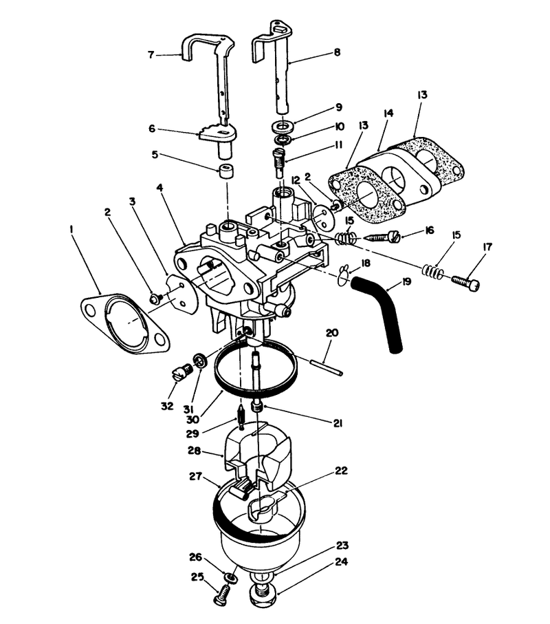 Carburetor Assembly model No Vmk9