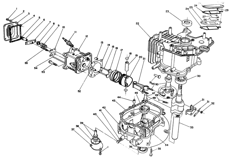 Crankcase Assembly model No Vmk9