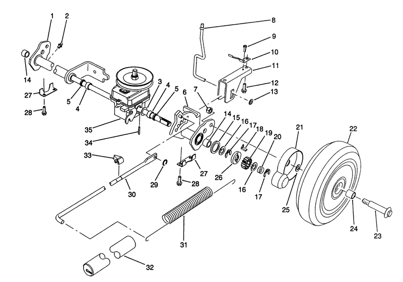 S P Rear Axle Assembly