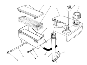 Air Cleaner and Fuel Tank Assembly Model No Vml0-7