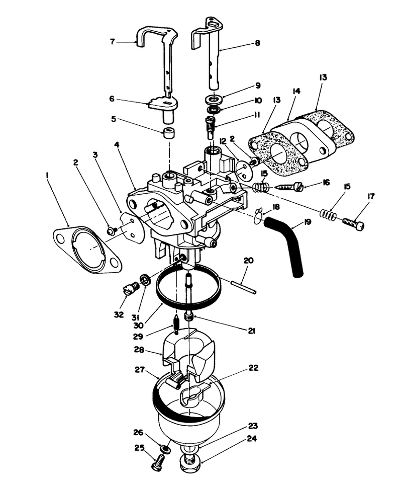 Carburetor Assembly model No Vml0 7