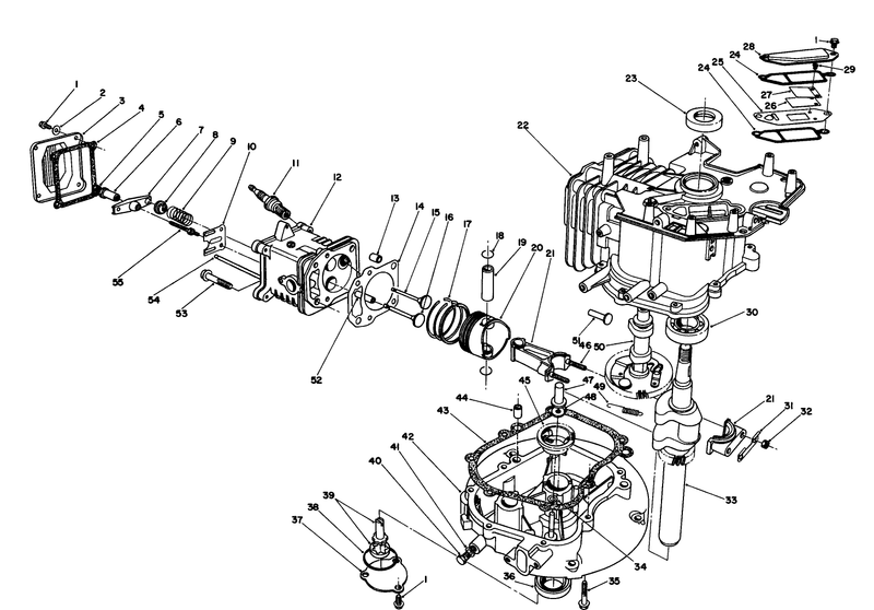 Crankcase Assembly model No Vml0 7