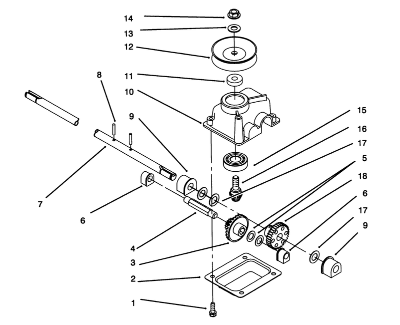 Gearcase Assembly No 71 9600