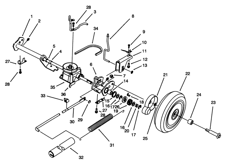 Sp Rear Axle Assembly