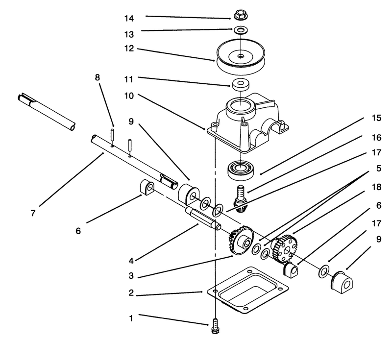 Gearcase Assembly No 71 9600