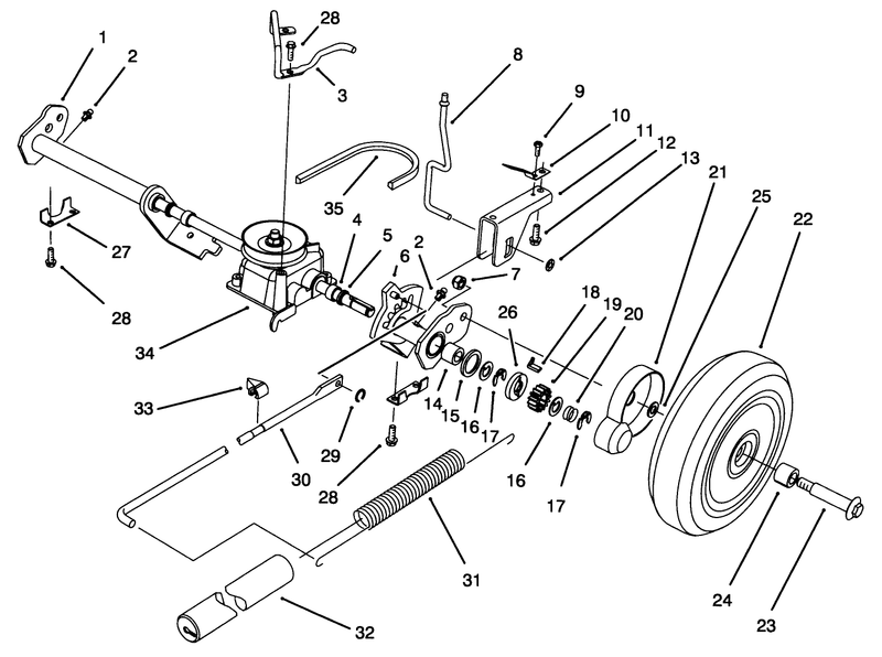 S P Rear Axle Assembly