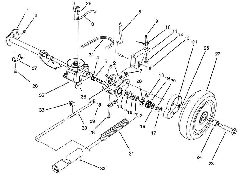 Sp Rear Axle Assembly