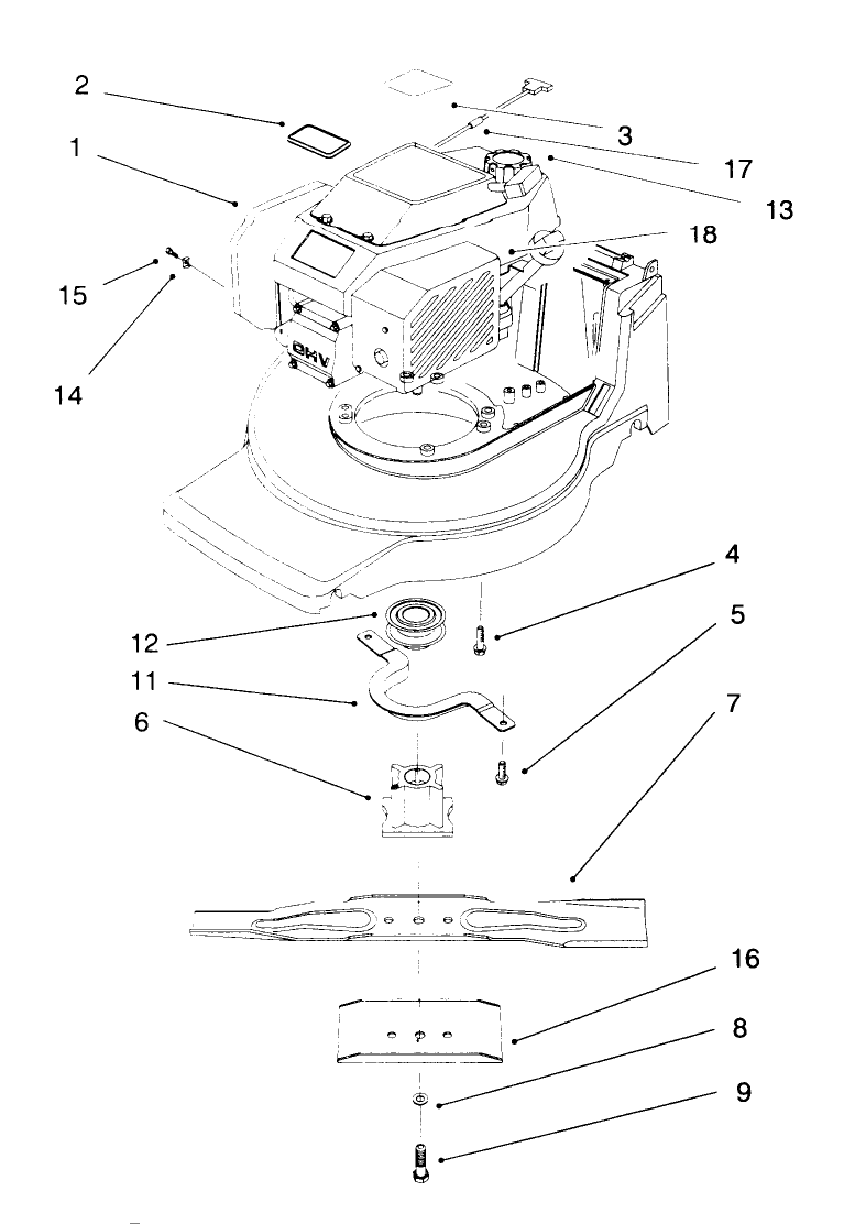 Engine and Blade Assembly