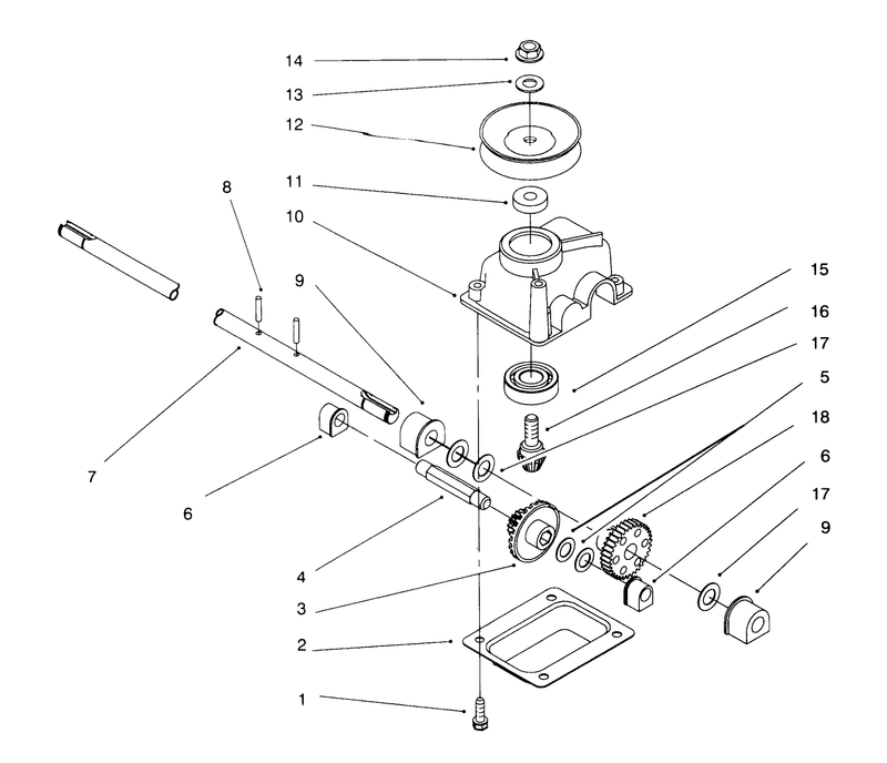 Gearcase Assembly No 71 9600