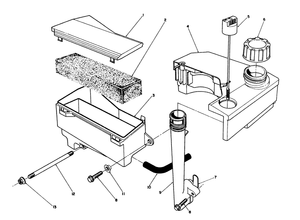 Air Cleaner and Fuel Tank Assembly Model No Vmk9