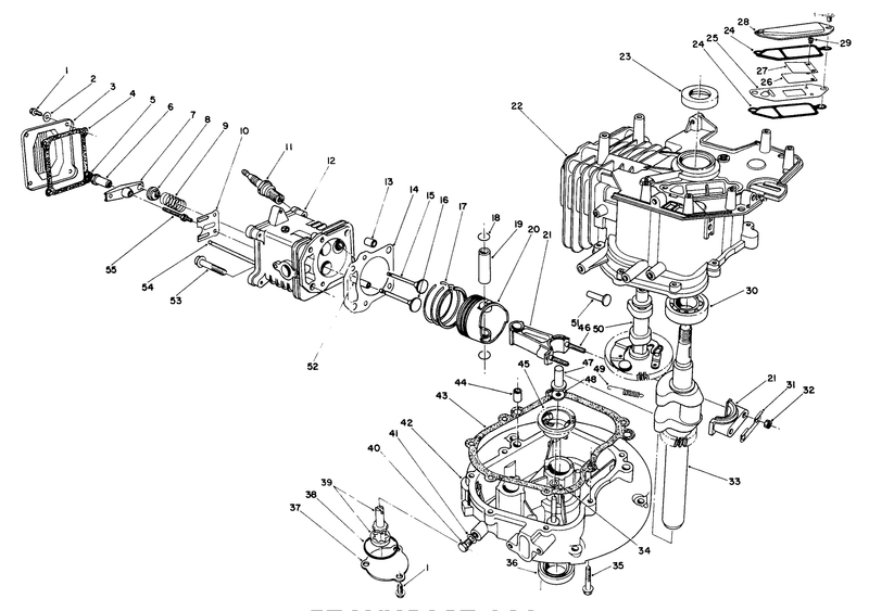 Crankcase Assembly model No Vmk9 5