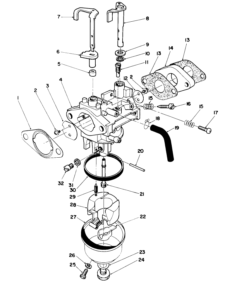 Carburetor Assembly model No Vml0 5