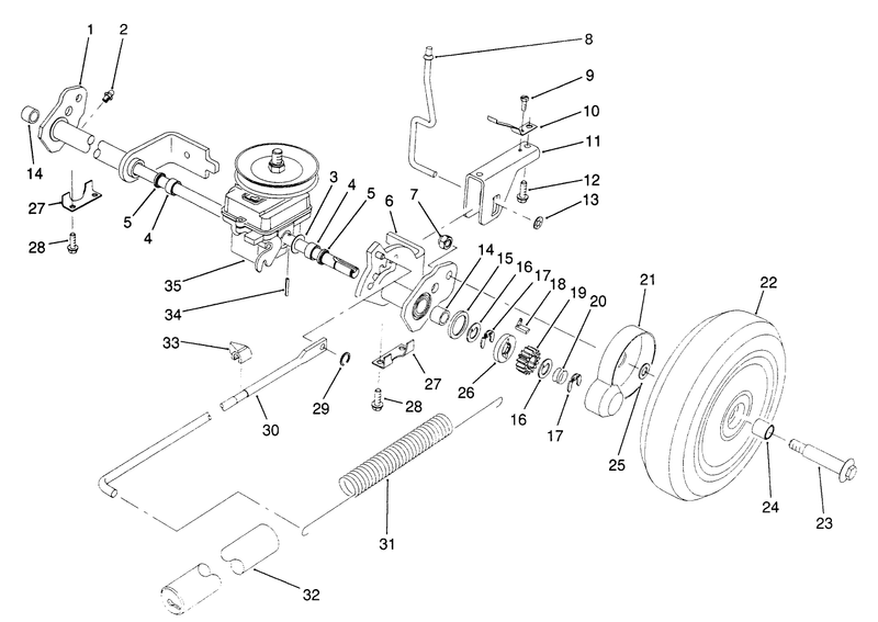S P Rear Axle Assembly