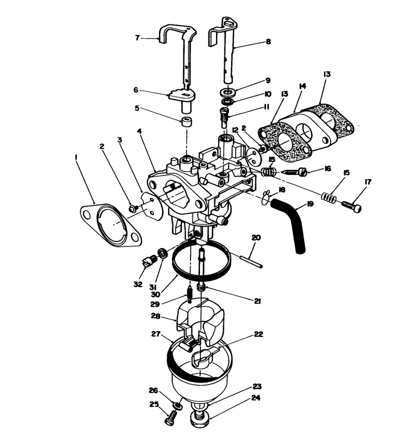 Carburetor Assembly model No Vml0 5