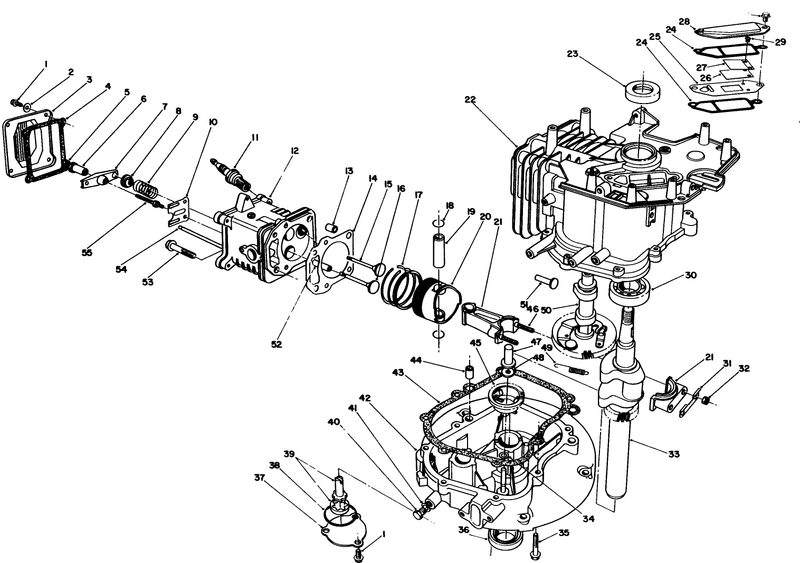 Crankcase Assembly model No Vml0 5