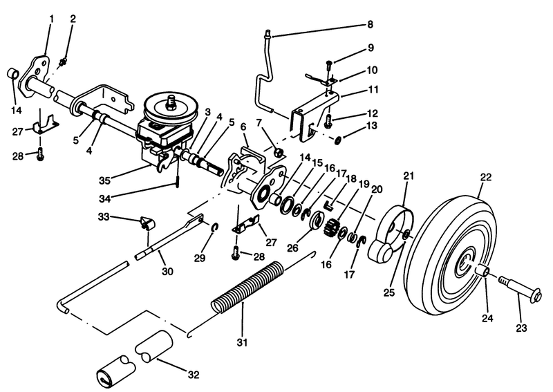 Sp Rear Axle Assembly