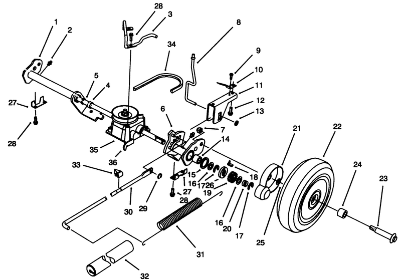 Sp Rear Axle Assembly