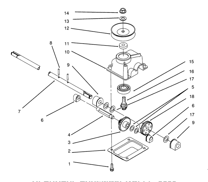 Gearcase Assembly No 71 9600