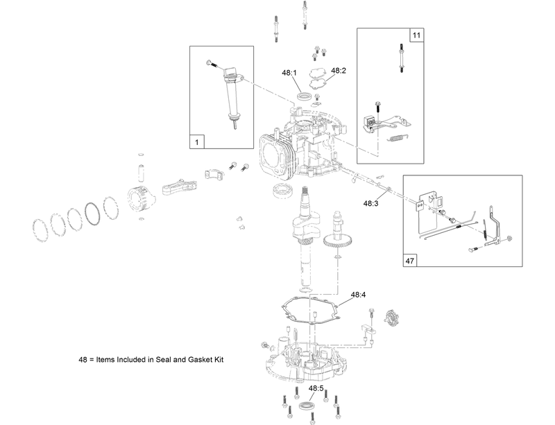 Dipstick Brake and Governor Arm Assembly