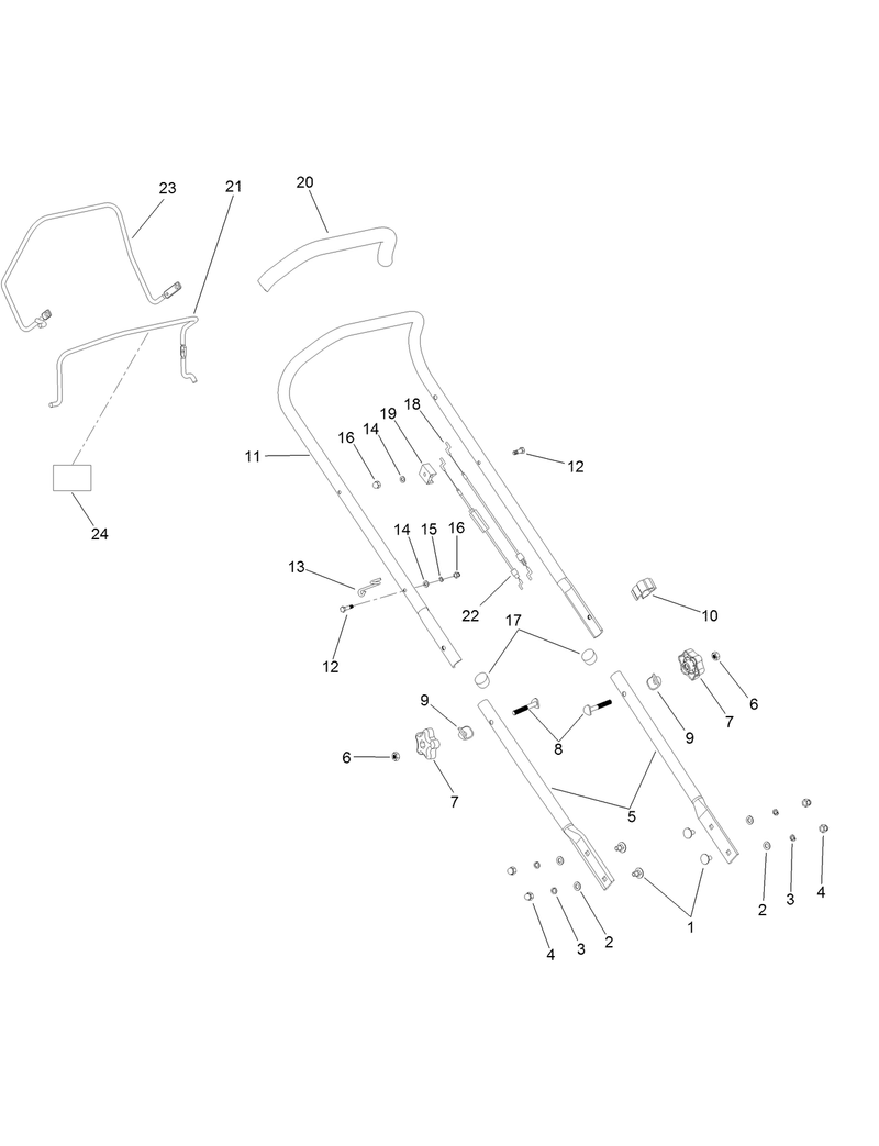 Handle Bar and Controls Assembly
