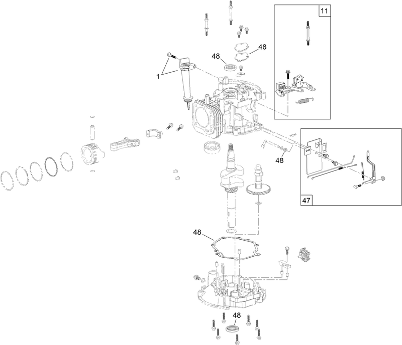 Dipstick Brake and Governor Arm Assembly