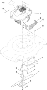 Engine and Blade Assembly