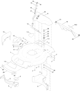 Deck Side Chute and Rear Door Assembly