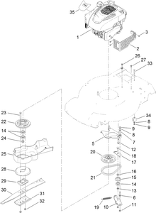 Engine and Blade Assembly
