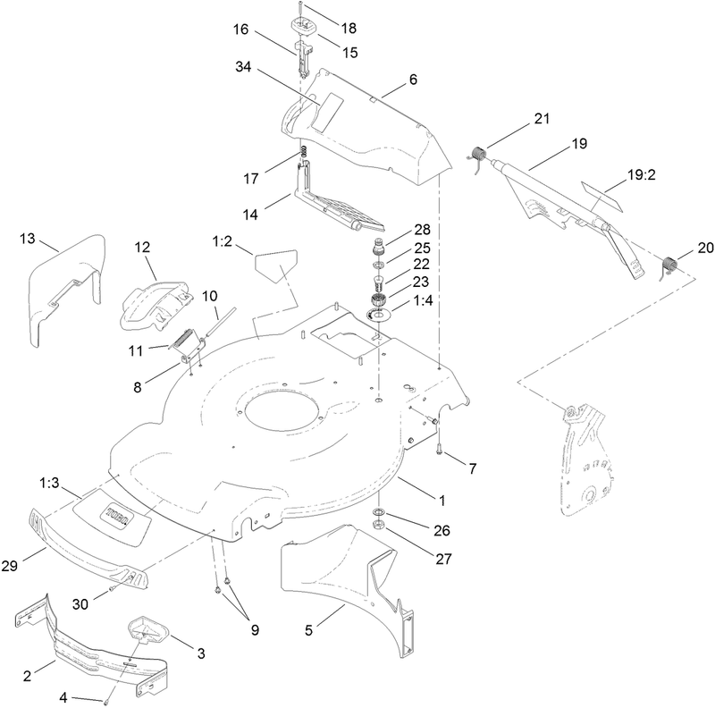 Housing Rear Door and Baffle Assembly