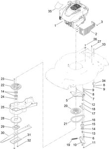 Engine and Blade Assembly