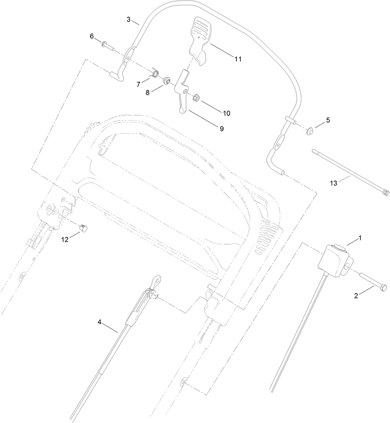 Upper Handle Component Assembly