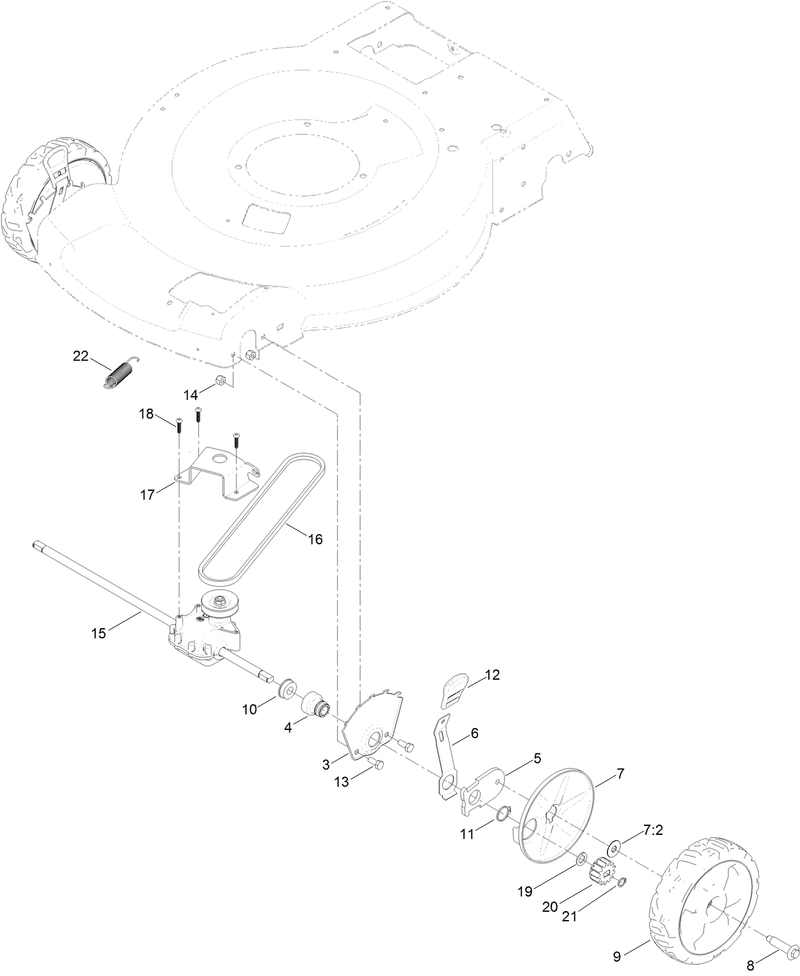 Transmission and Front Wheel Drive Assembly