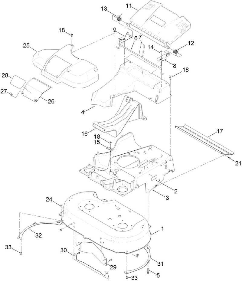 Deck and Frame Assembly