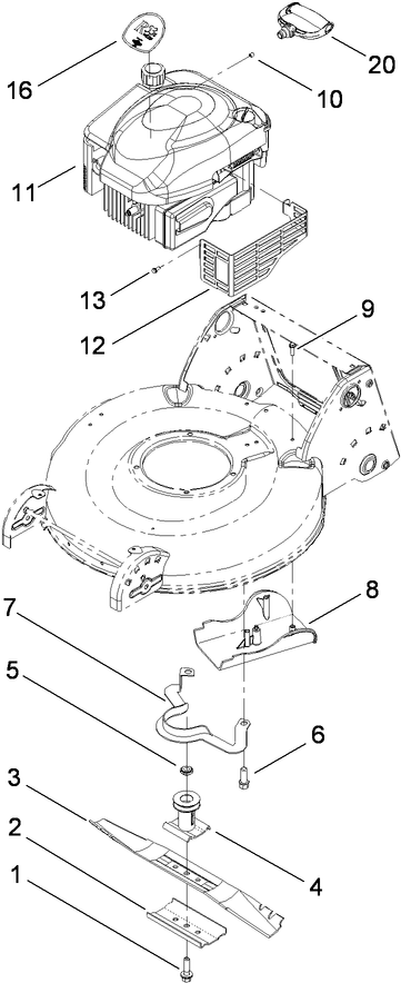 Engine and Blade Assembly