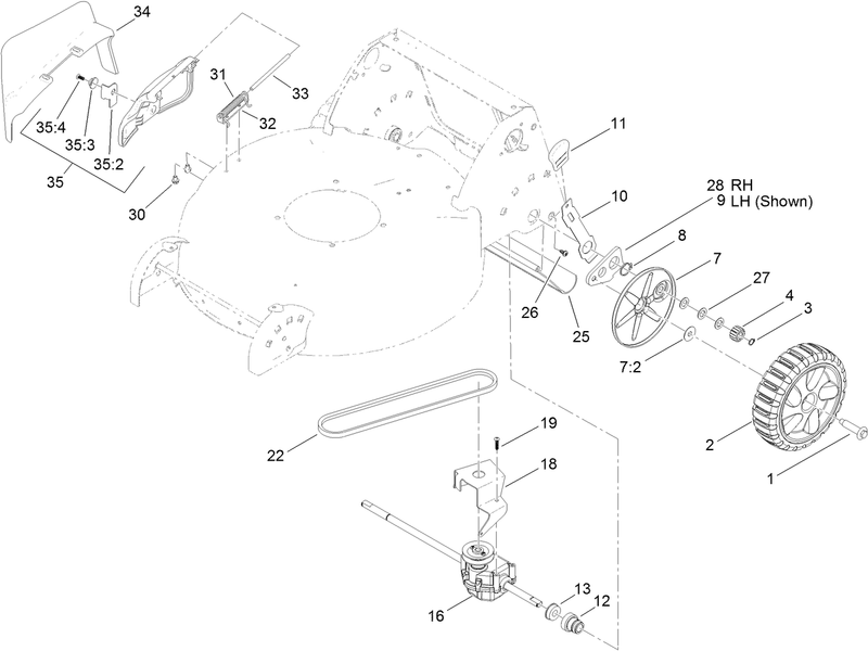 Rear Axle and Transmission Assembly