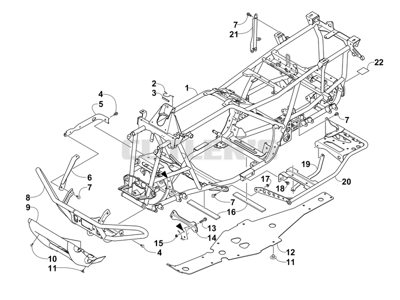 FRAME AND RELATED PARTS [100064]