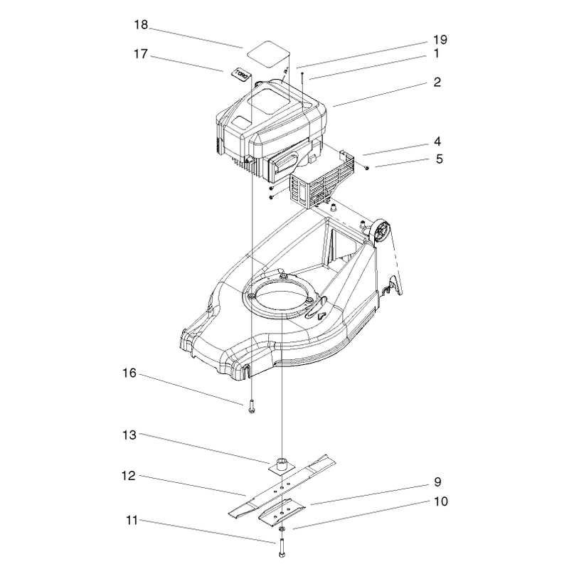 Engine and Blade Assembly