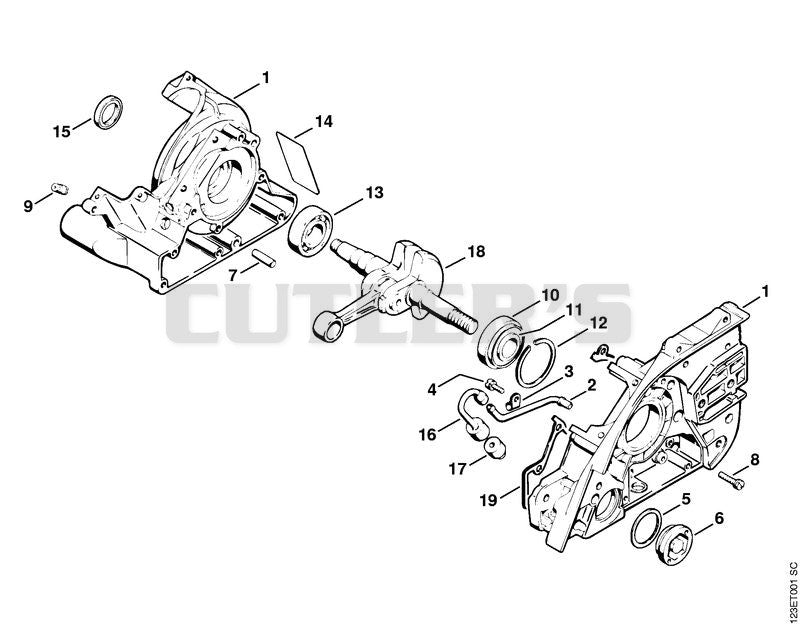 Crankcase, Crankshaft